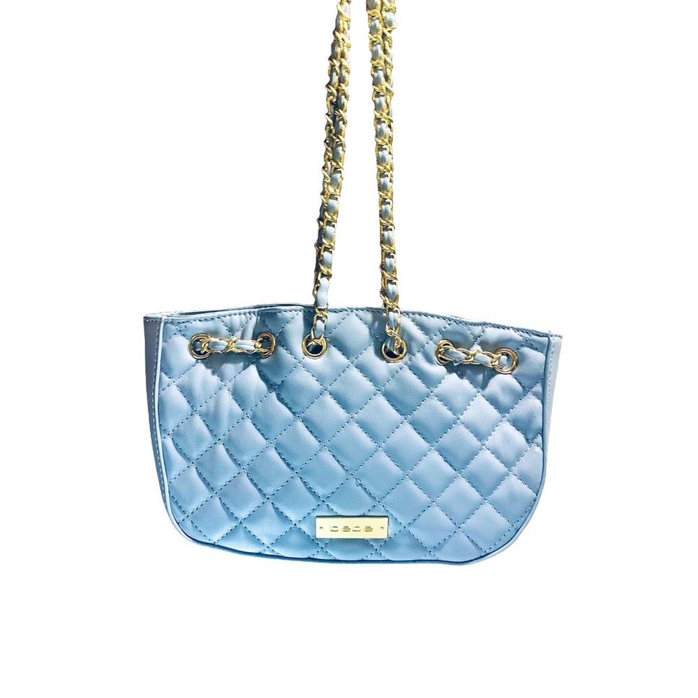 BNWOT bebe Quilted Hand Bag in Sky Blue. Brand New Without Tags.